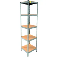 Металлический стеллаж Emby Light Series 1800х450x450 мм 5 полок ДСП до 100 кг 2072792999