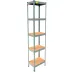 Металевий стелаж Emby Light Series 1800х450x300 мм 5 полиць ДСП до 100 кг 2072825902