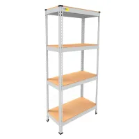 Металлический стеллаж Emby Light Series 1500х600x300 мм 4 полки ДСП до 100 кг 2074037828