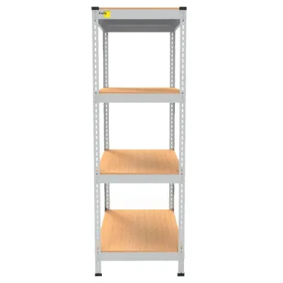 Металевий стелаж Emby Light Series 1500х450x450 мм 4 полиці ДСП до 100 кг Білий