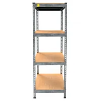 Металевий стелаж Emby Light Series 1500х450x450 мм 4 полиці ДСП до 100 кг Оцинкований Металевий стелаж Emby Light Series 1500х450x450 мм 4 полиці ДСП до 100 кг Оцинкований