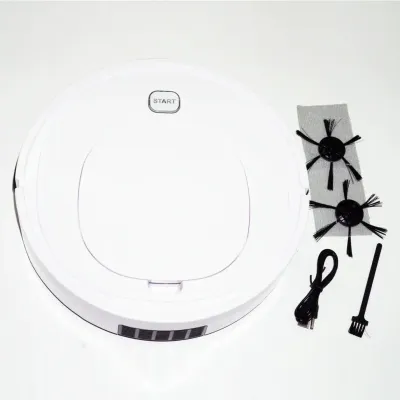 Робот пылесос RIAS ES32 для сухой и влажной уборки 3W White (3_03436) Робот пылесос RIAS ES32 для сухой и влажной уборки 3W White (3_03436)