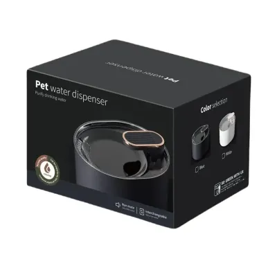 Поилка-фонтан для животных RIAS Pet Water Fountain автоматическая USB 3L Black (3_03592)