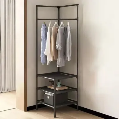 Кутова вішалка для одягу RIAS Corner Coat Rack 180х45х45см Black (3_04420)