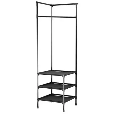 Угловая вешалка для одежды RIAS Corner Coat Rack 180х45х45см Black (3_04420) Угловая вешалка для одежды RIAS Corner Coat Rack 180х45х45см Black (3_04420)