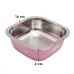 Миска Taotaopets 1910002 160 мм для собак и котов металлическая Розовый (12173-72228)