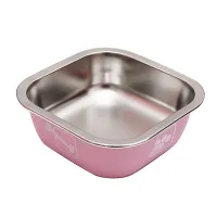 Миска Taotaopets 1910002 160 мм для собак и котов металлическая Розовый (12173-72228)
