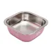 Миска Taotaopets 1910002 160 мм для собак и котов металлическая Розовый (12173-72228)