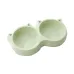 Миска для кішок Taotaopets Cat 123307 Green подвійна пластикова