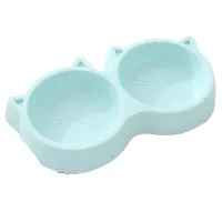 Миска для кошек Taotaopets Cat 123307 двойная пластиковая Голубой (12176-72230) Миска для кошек Taotaopets Cat 123307 двойная пластиковая Голубой (12176-72230)
