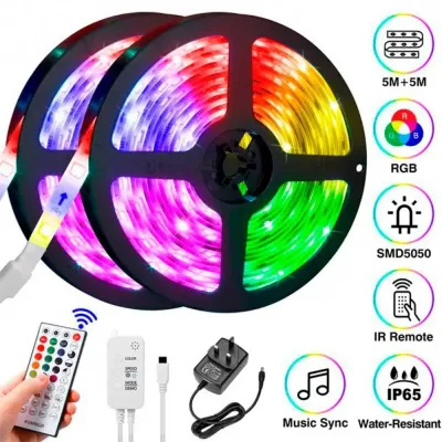 Комплект светодиодной ленты OPT-TOP 3528 RGB в силиконе 5 м с пультом (1756374621)