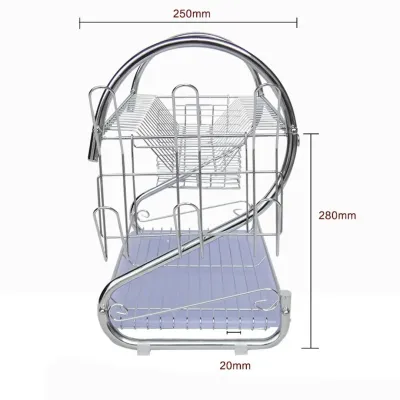 Стойка для сушки посуды Kitchen Storage rack нержавеющая сталь (1756374704)