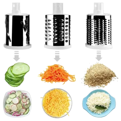 Универсальная механическая овощерезка мультислайсер TableTop Drum Grater 3 насадки (1756374727) Универсальная механическая овощерезка мультислайсер TableTop Drum Grater 3 насадки (1756374727)