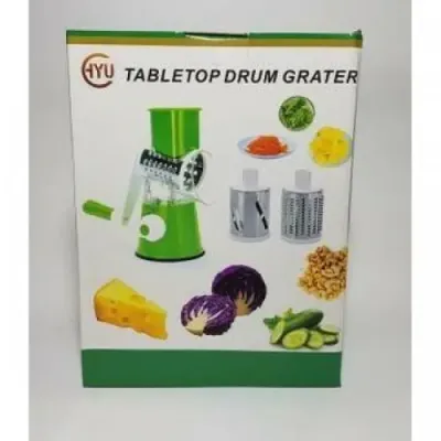 Универсальная механическая овощерезка мультислайсер TableTop Drum Grater 3 насадки (1756374727) Универсальная механическая овощерезка мультислайсер TableTop Drum Grater 3 насадки (1756374727)