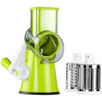 Универсальная механическая овощерезка мультислайсер TableTop Drum Grater 3 насадки (1756374727)