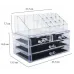 Настольный акриловый органайзер для косметики OPT-TOP Cosmetic Storage Box на 3 двери с зеркалом (1756375357)