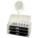 Настольный акриловый органайзер для косметики OPT-TOP Cosmetic Storage Box на 3 двери с зеркалом (1756375357)