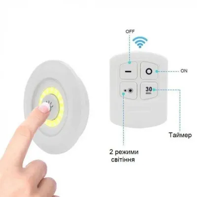 Набір нічників з пультом набір 3 шт OPT-TOP LED light with Remote Control set (1756375633) Набір нічників з пультом набір 3 шт OPT-TOP LED light with Remote Control set (1756375633)