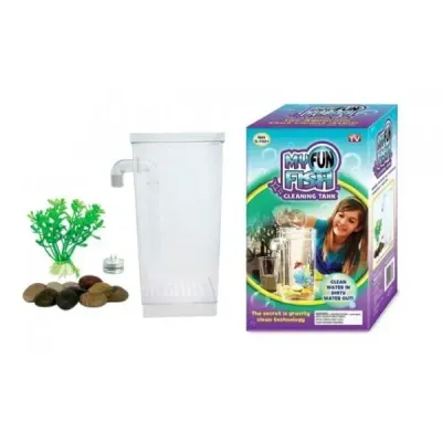 Детский прочный самоочищающийся аквариум OPT-TOP My Fun Fish с LED подсветкой (1756375765)