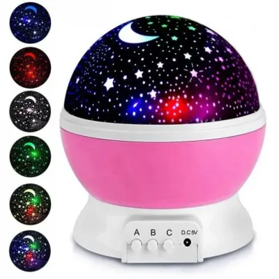 Світлодіодний нічник проектор зоряне небо SmartUS Star Master Pink (1832210916)