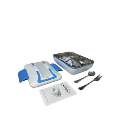 Ланч бокс для їжі з якісних преміум матеріалів Lunch Box від мережі 220 V 820 мл Синій (1937469832)