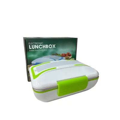 Умный электрический судочек с подогревом еды Lunch Box от сети 220 V 820 мл Зеленый (1937472004)