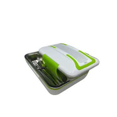 Умный электрический судочек с подогревом еды Lunch Box от сети 220 V 820 мл Зеленый (1937472004)