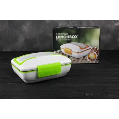Умный электрический судочек с подогревом еды Lunch Box от сети 220 V 820 мл Зеленый (1937472004)