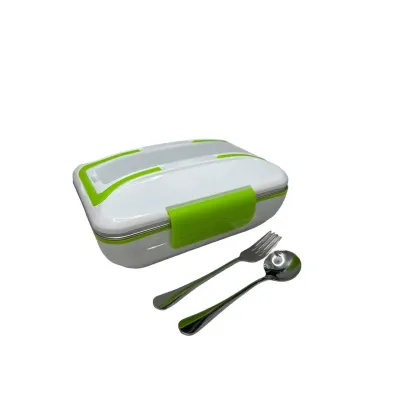 Умный электрический судочек с подогревом еды Lunch Box от сети 220 V 820 мл Зеленый (1937472004)