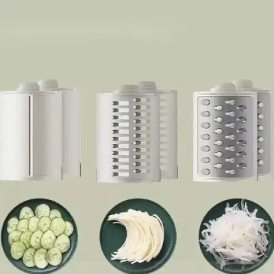 Овощерезка электрическая с барабаном и насадками 12V No Brand для кухни (2078078778)