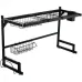 Сушилка кухонная для посуды No Brand Kitchen Rack 65х32х52 см Черный (2103354319)