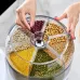 Органайзер No Brand для сипучих продуктів з дозатором, що обертається на 6 відділень (2104218248) Органайзер No Brand для сипучих продуктів з дозатором, що обертається на 6 відділень (2104218248)