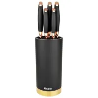 Набор кухонных ножей на подставке 5 шт Magio MG-1091 Black