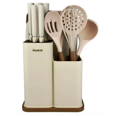 Набір кухонного приладдя 12 предметів Magio MG-1097I Beige