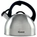 Чайник для плиты со свистком 2,5л MAGIO MG-1192 Steel/Black