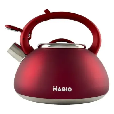 Чайник со свистком для плиты 3л MAGIO MG-1193 Red