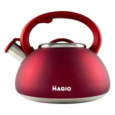 Чайник со свистком для плиты 3л MAGIO MG-1193 Red