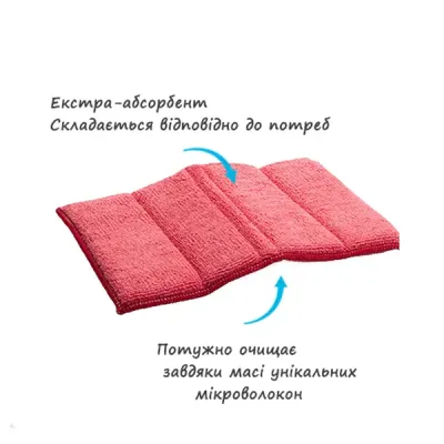Серветка вологопоглинаюча e-Cloth Cleaning Pad Red 209633 Серветка вологопоглинаюча e-Cloth Cleaning Pad Red 209633