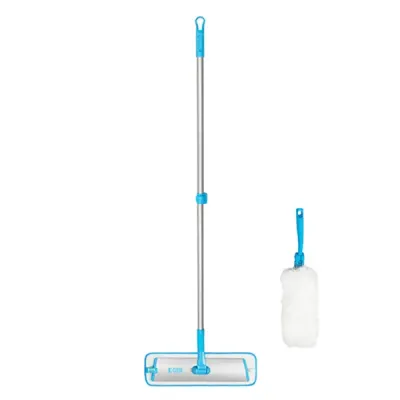 Набор швабра для мытья полов + насадка для пыли 2 в 1 e-Cloth Easy-Click Telescopic Pole+ Duster head 743541 Набор швабра для мытья полов + насадка для пыли 2 в 1 e-Cloth Easy-Click Telescopic Pole+ Duster head 743541