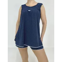 Комплект жіночий у дрібний горошок Triko 58-60 Синій 15348579-4 Комплект жіночий у дрібний горошок Triko 58-60 Синій 15348579-4