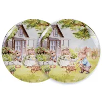 Набор тарелок Rabbit family 26 cm из 2-х штук Lefard Набор тарелок Rabbit family 26 cm из 2-х штук Lefard