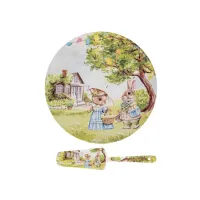Блюдо фарфор Rabbit family 26 cm Lefard