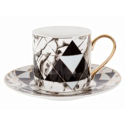 Набор чайный 2 предмета Marble 220 ml Lefard