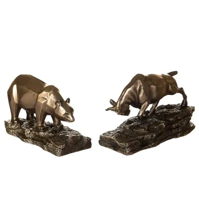 Декоративная фигурка Bull 18x10 cm and Bear 16x10 cm Veronese