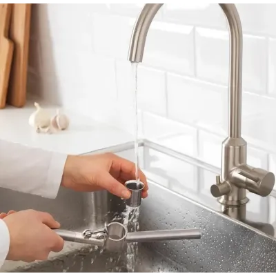 Пресс для чеснока из нержавеющей стали IKEA KONCIS 000.891.63 16 см Серебристый