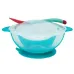 Тарілка на присосці прозора Mega Zayka MGZ-0100 (Turquoise) з термоложкою та кришкою Тарілка на присосці прозора Mega Zayka MGZ-0100 (Turquoise) з термоложкою та кришкою