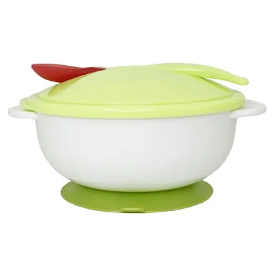 Тарілка на присосці з термоложкою та кришкою Mega Zayka MGZ-0101 (Green) 250 мл Тарілка на присосці з термоложкою та кришкою Mega Zayka MGZ-0101 (Green) 250 мл