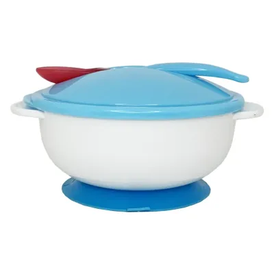 Тарілка на присосці з термоложкою та кришкою Mega Zayka MGZ-0101 (Blue) 250 мл Тарілка на присосці з термоложкою та кришкою Mega Zayka MGZ-0101 (Blue) 250 мл