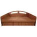 Кровать Орфелия МАКСИ МЕБЕЛЬ (под матрас 2000 х 800) Орех лесной (8449)
