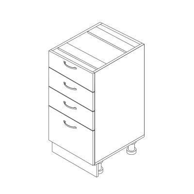 Тумба з чотирма ящиками (без стільниці) 0,7 МАКСІ МЕБЛІ (10682) Тумба з чотирма ящиками (без стільниці) 0,7 МАКСІ МЕБЛІ (10682)